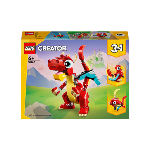 LEGO® Creator 3in1 Red Dragon Animal Toy Set 31145