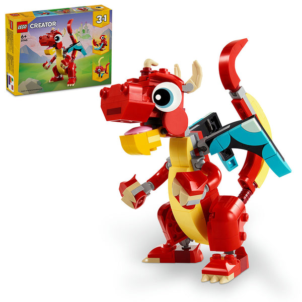 LEGO® Creator 3in1 Red Dragon Animal Toy Set 31145