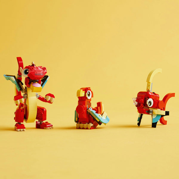 LEGO® Creator 3in1 Red Dragon Animal Toy Set 31145