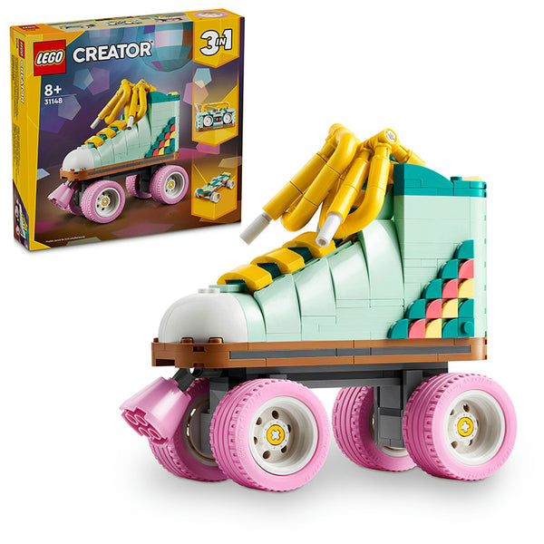 LEGO® Creator 3in1 Retro Roller Skate & Toy Skateboard 31148