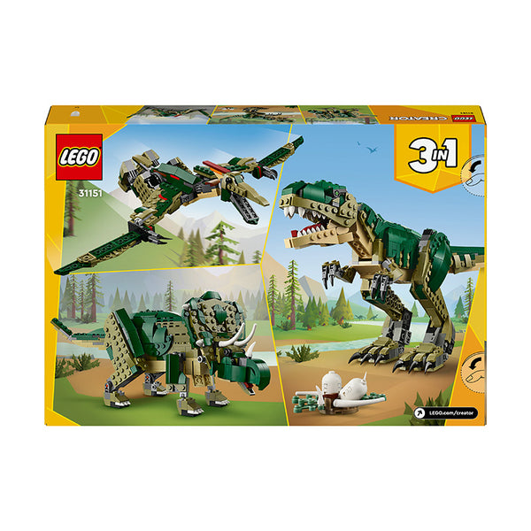 LEGO® Creator 3in1 T. rex Figure, Toy Dinosaur Set 31151 - SLIGHTLY DAMAGED BOX