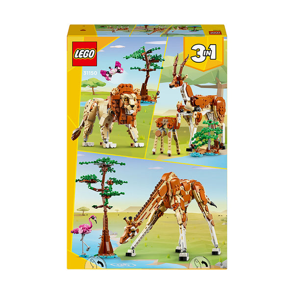 LEGO® Creator 3in1 Wild Safari Animals Nature Toys Set 31150