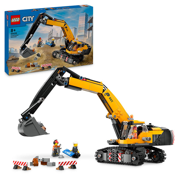 LEGO® City Yellow Construction Excavator Digger Toy Set 60420