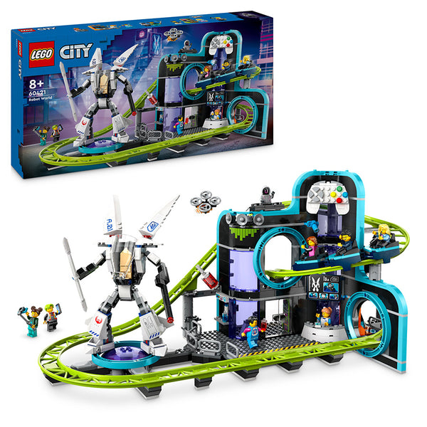 LEGO® City Robot World Roller-Coaster Park Creative Toy 60421