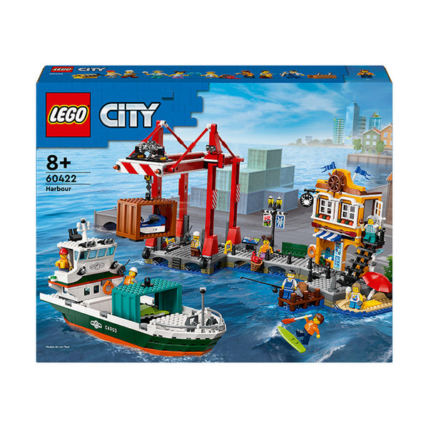 LEGO® City Seaside Harbour with Cargo Ship Building Toy 60422