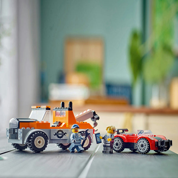 LEGO® City Tow Truck and Sports Car Repair Toy Set 60435