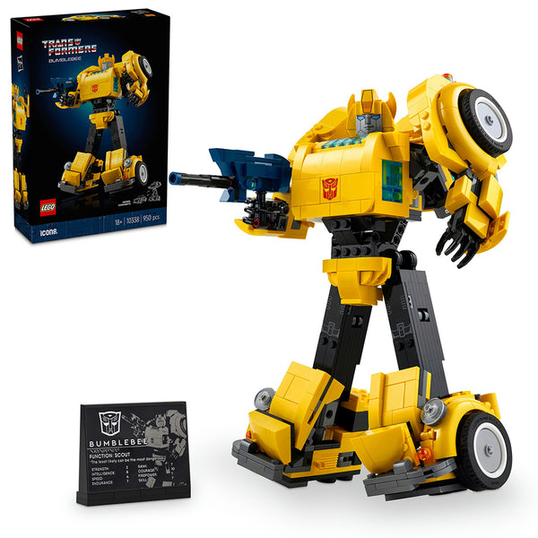 LEGO® ICONS Transformers Bumblebee Model Set for Adults 10338 - SLIGHTLY DAMAGED BOX