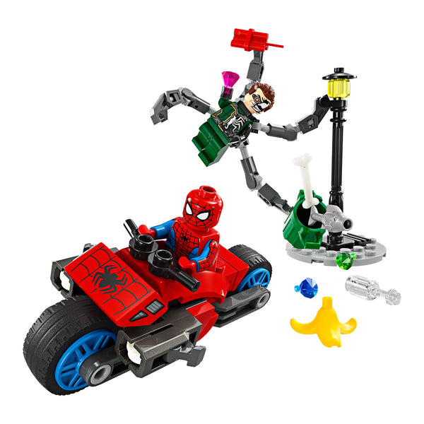 LEGO® Marvel Motorcycle Chase: Spider-Man vs. Doc Ock 76275