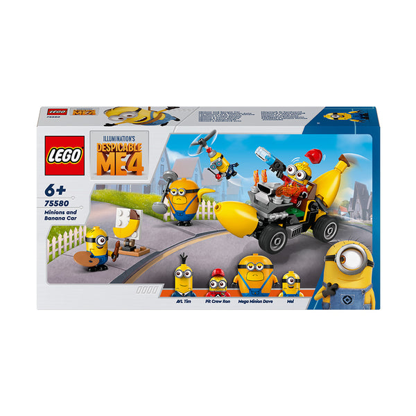 LEGO® Despicable Me 4 Minions and Banana Car Toy for Kids 75580