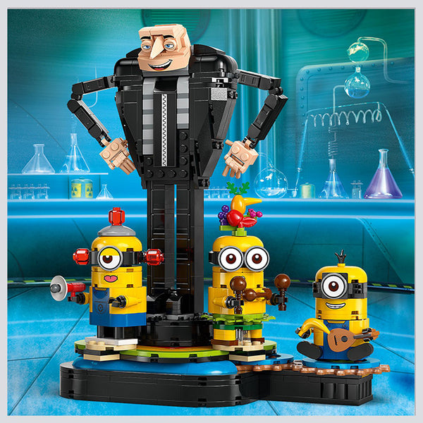 LEGO® Despicable Me 4 Brick-Built Gru and Minions Toy Set 75582