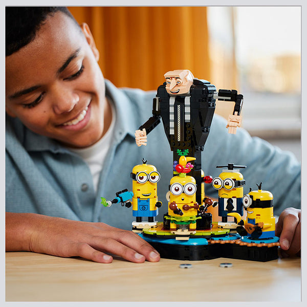 LEGO® Despicable Me 4 Brick-Built Gru and Minions Toy Set 75582