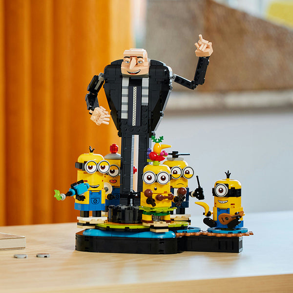 LEGO® Despicable Me 4 Brick-Built Gru and Minions Toy Set 75582