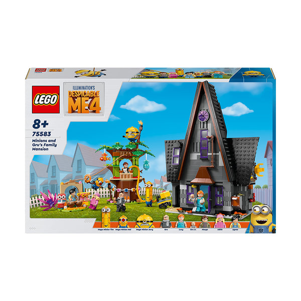 LEGO® Despicable Me 4 Minions and Gru's Family Mansion 75583