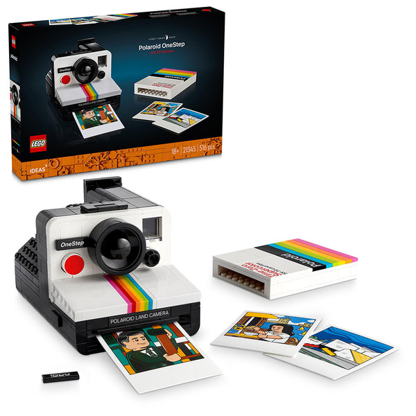 LEGO® Ideas Polaroid OneStep SX-70 Camera Collectible Adults Set 21345