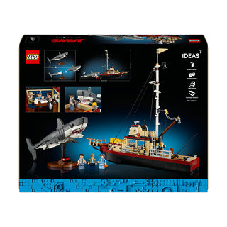 LEGO® Ideas Jaws Set for Adults with Model Shark & Boat 21350