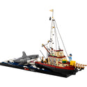 LEGO® Ideas Jaws Set for Adults with Model Shark & Boat 21350