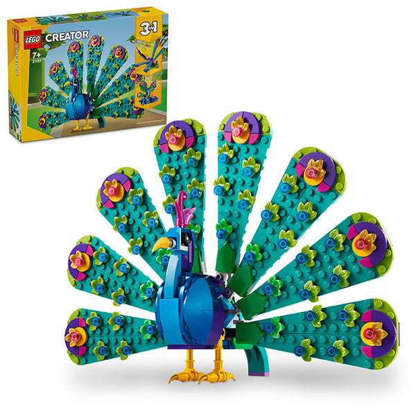 LEGO® Creator 3in1 Exotic Peacock Animal Toys Set 31157