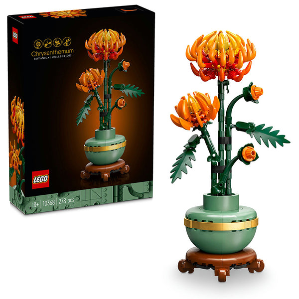 LEGO® ICONS Chrysanthemum Faux Flower Set for Adults 10368 - SLIGHTLY DAMAGED BOX