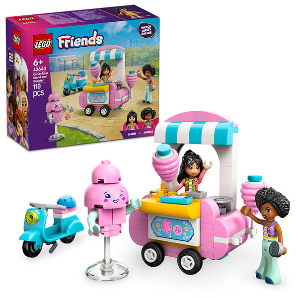 LEGO® Friends Candyfloss Stand and Scooter Toy Pretend-Play Set 42643