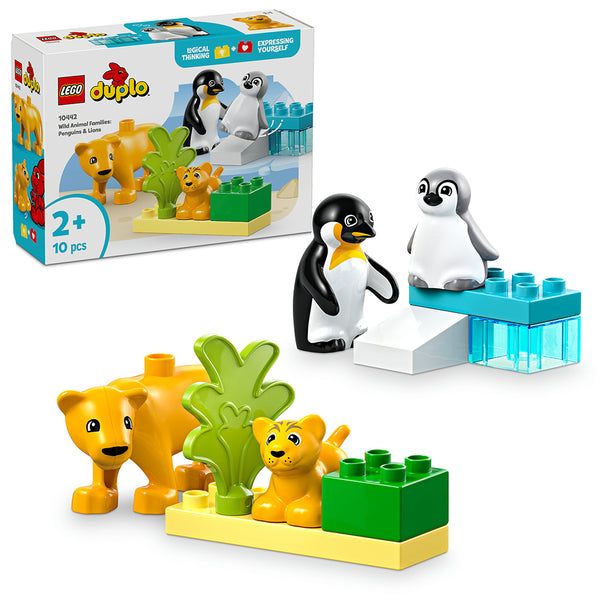 LEGO® DUPLO® Wild Animal Families: Penguins & Lions Set 10442