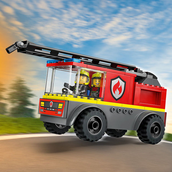 LEGO® City Fire Engine with Ladder, Firefighter Toy 60463