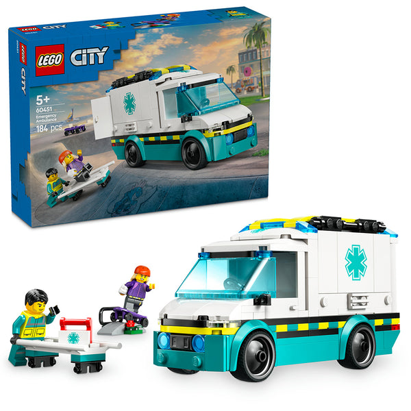 LEGO® City Emergency Ambulance Toy Truck Building Set 60451