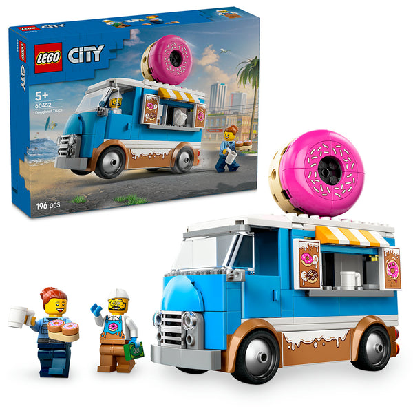 LEGO® City Doughnut Truck Playset Vendor Vehicle Toy 60452