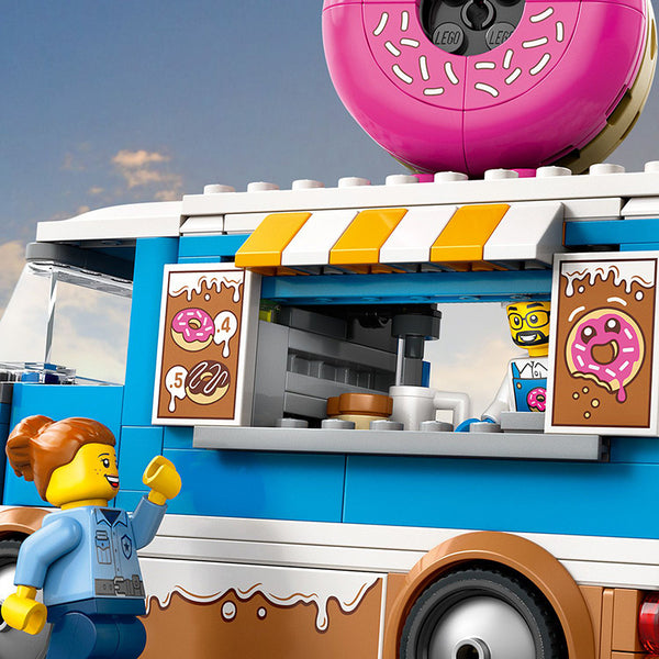 LEGO® City Doughnut Truck Playset Vendor Vehicle Toy 60452