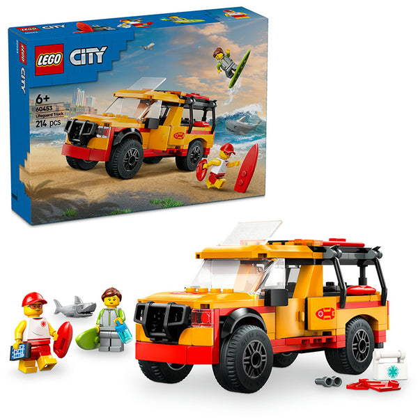 LEGO® City Lifeguard Beach Rescue Truck & Shark Toys 60453