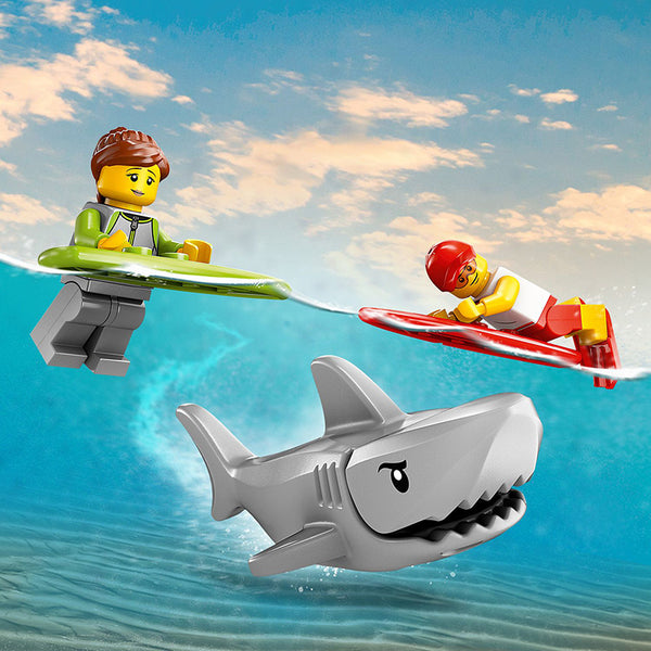 LEGO® City Lifeguard Beach Rescue Truck & Shark Toys 60453