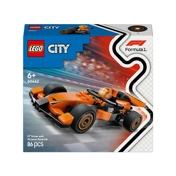 LEGO® City F1® Driver with McLaren Race Car Toy Playset 60442