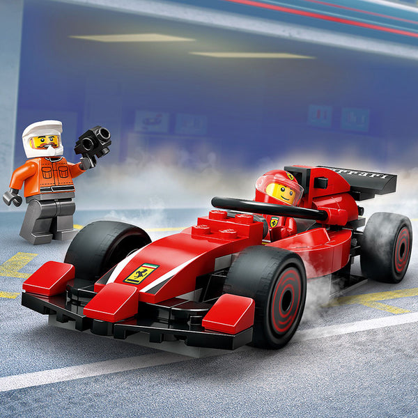 LEGO® City F1® Pit Stop & Pit Crew with Ferrari Car Toy 60443