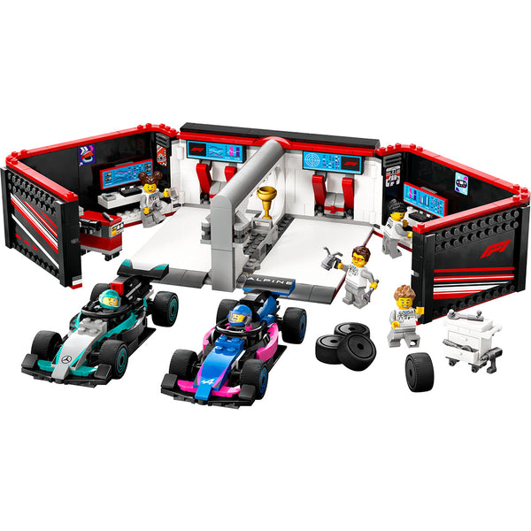 LEGO® City F1® Garage & Mercedes-AMG & Alpine Cars Set 60444