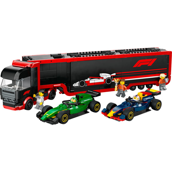 LEGO® City F1® Truck with RB20 & AMR24 F1 Cars Playset 60445