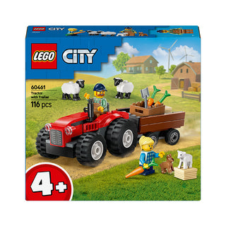 LEGO® City Red Farm Tractor with Trailer & Sheep Toys 60461