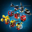 LEGO® City Helicopter, Fire Engine & Submarine Remix 60462