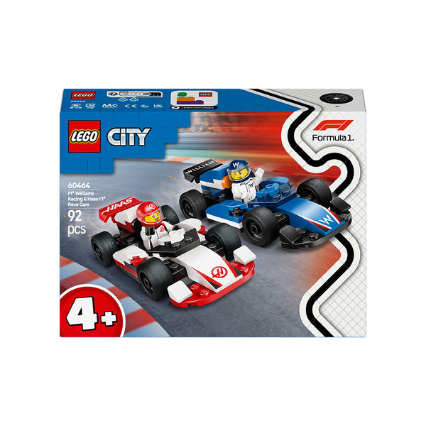 LEGO® City F1® Williams Racing & Haas F1 Race Cars Set 60464