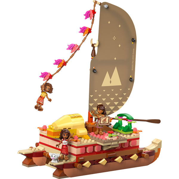 LEGO® ǀ Disney Princess™ Moana’s Adventure Canoe Fantasy Toy Model Kit 43270