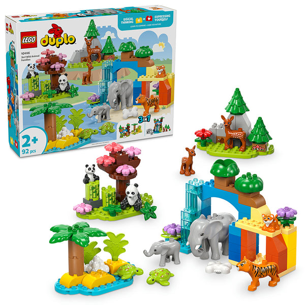 LEGO® DUPLO® 3in1 Wild Animal Families Learning Toy Set 10446