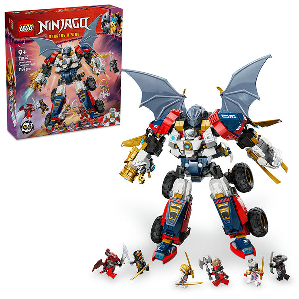 LEGO® NINJAGO® 4in1 Zane’s Ultra Combiner Mech Ninja Toy 71834