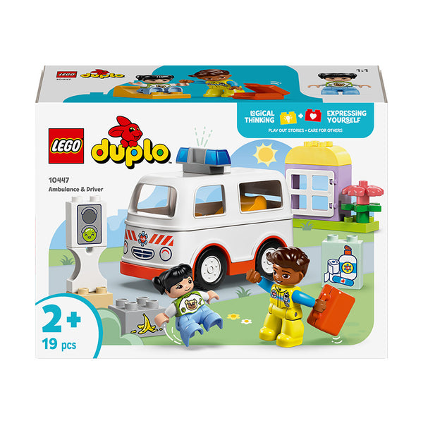 LEGO® DUPLO® Ambulance & Driver, Toddler Learning Toys 10447