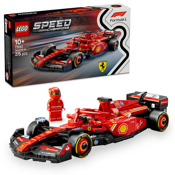 LEGO® Speed Champions Ferrari SF-24 F1® Race Car Driver Set 77242