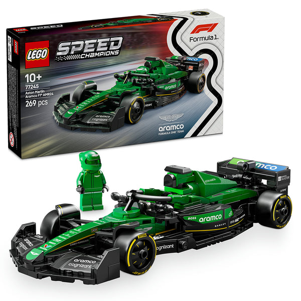 LEGO® Speed Champions Aston Martin Aramco F1® AMR24 Race Car Vehicle Set 77245