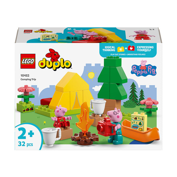 LEGO® DUPLO® Peppa Pig Camping Trip Building Playset with Canoe Toy 10452