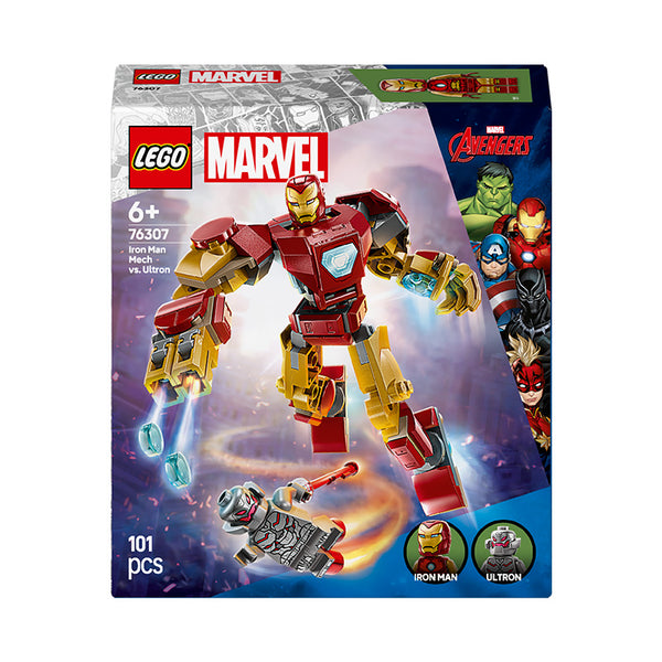 LEGO® Marvel Iron Man Mech vs. Ultron Building Toy Set 76307