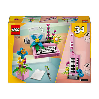 LEGO® Creator 3in1 Typewriter with Flowers Toy for Kids 31169