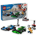 LEGO® City F1® Grid with VCARB & Sauber Race Cars Toy Vehicle Set 60474