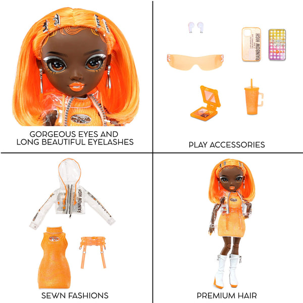 RAINBOW HIGH Orange Fashion Doll - Michelle St. Charles