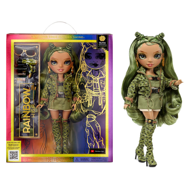 RAINBOW HIGH Green Fashion Doll - Olivia Woods