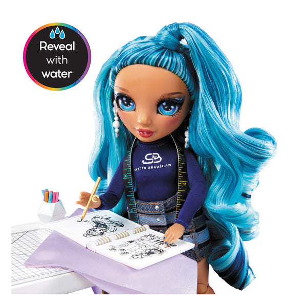 RAINBOW HIGH Dream & Design Fashion Studio Playset with Exclusive Blue Skyler Doll